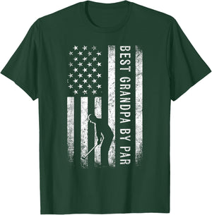 Best Grandpa By Par Golfing Gifts Grandpa Father's Day Golf T-Shirt - T-Shirt | Forest