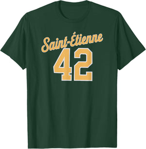 Saint-Étienne 42 , Black, S T-Shirt - T-Shirt | Forest