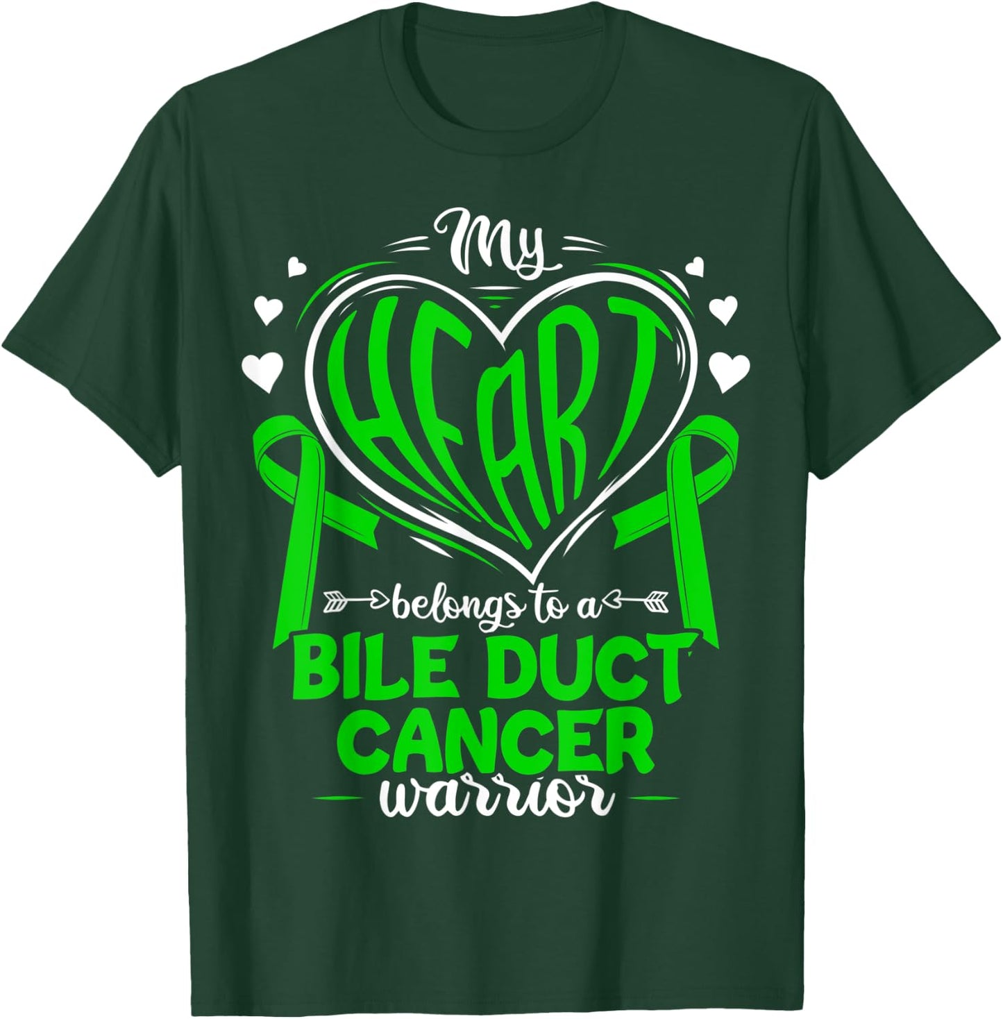 Cholangiocarcinoma Bile Duct Cancer Awareness T-Shirt - T-Shirt | Forest