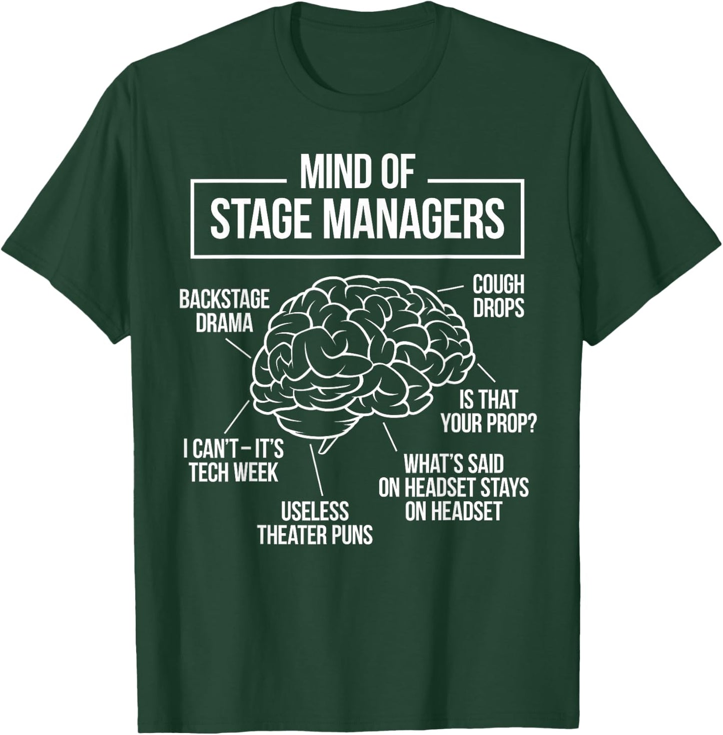 Funny Stage Manager T-Shirt - T-Shirt | Forest