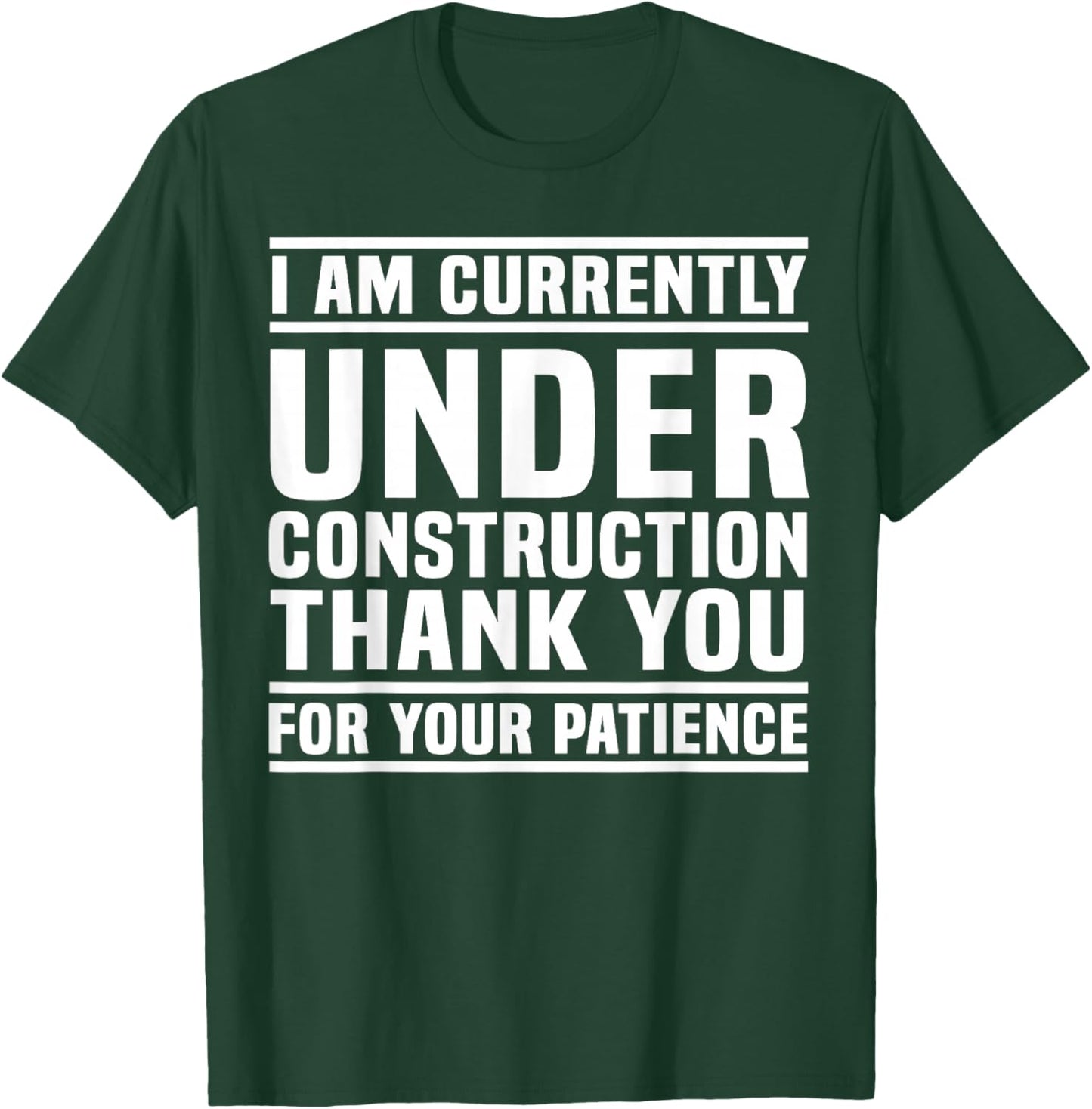 Under Construction Post Surgery Gag Get Well Soon T-Shirt - T-Shirt | Forest