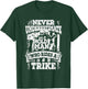 Unterschätzt Niemals Einen Alten Mann Der Ein Trike Fährt T-Shirt - T-Shirt | Forest