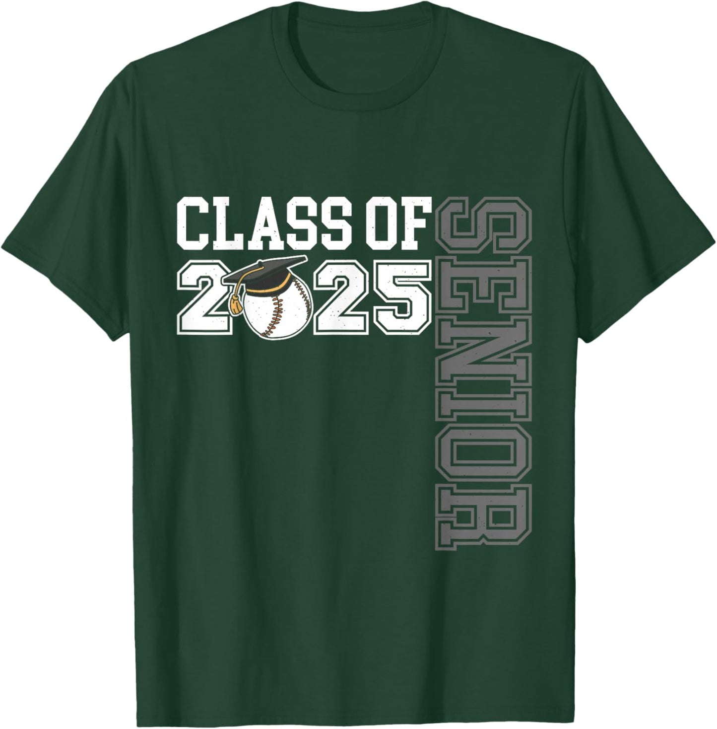 Class Of 2025 Baseball Senior Night T-Shirt - T-Shirt | Forest