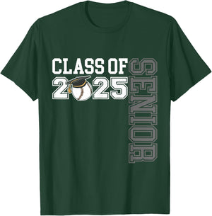 Class Of 2025 Baseball Senior Night T-Shirt - T-Shirt | Forest