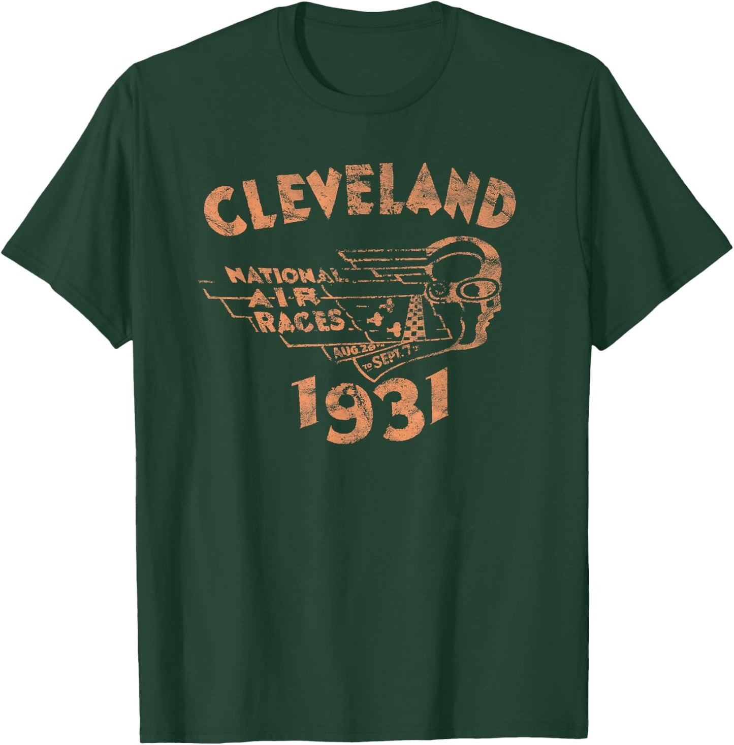Cleveland National Air Race 1931 Air Racing Series Vintage T-Shirt - T-Shirt | Forest