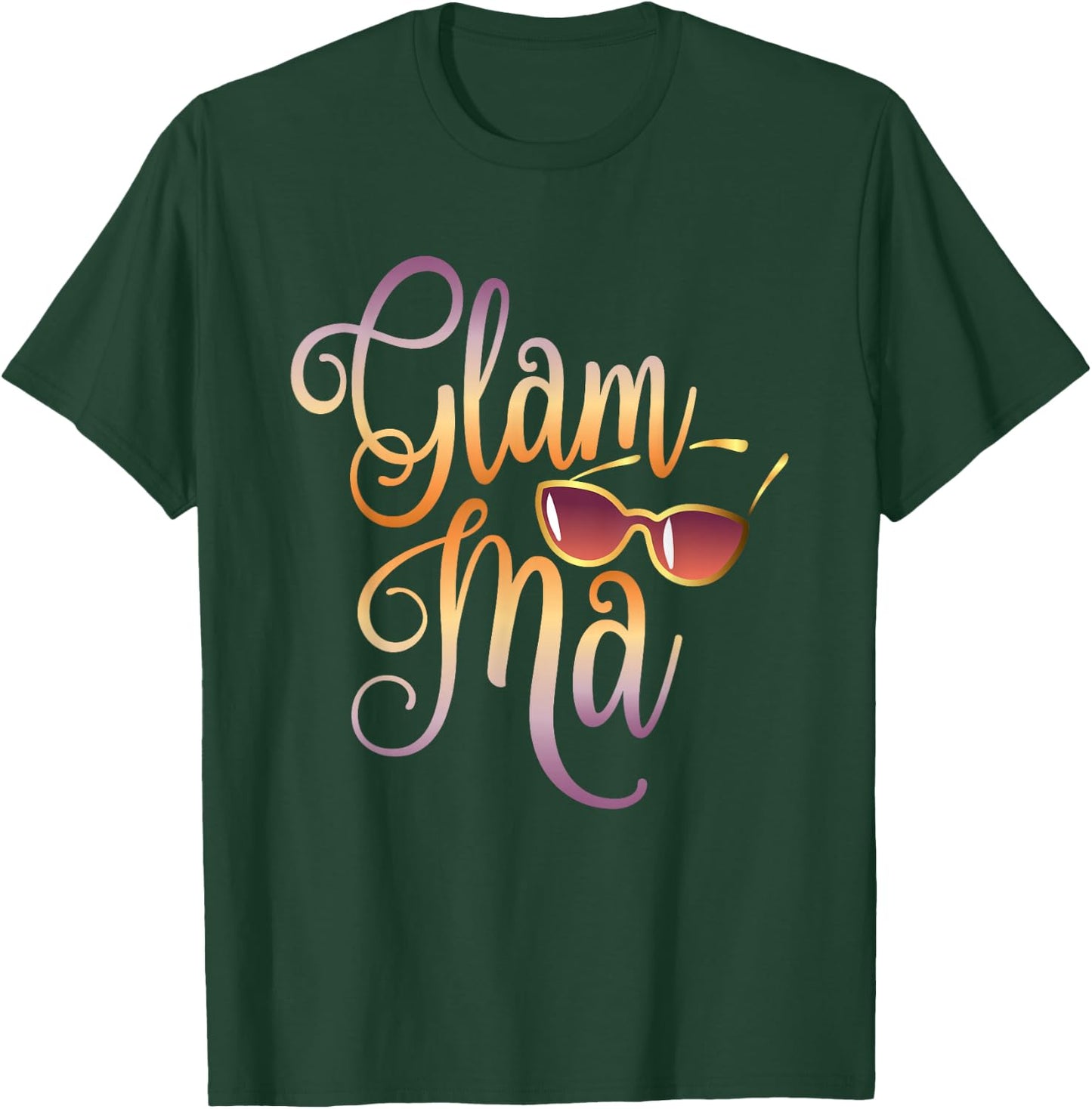 Glamma Grandma Fashion Glamma Sunglasses Gift T - Shirt T-Shirt - T-Shirt | Forest