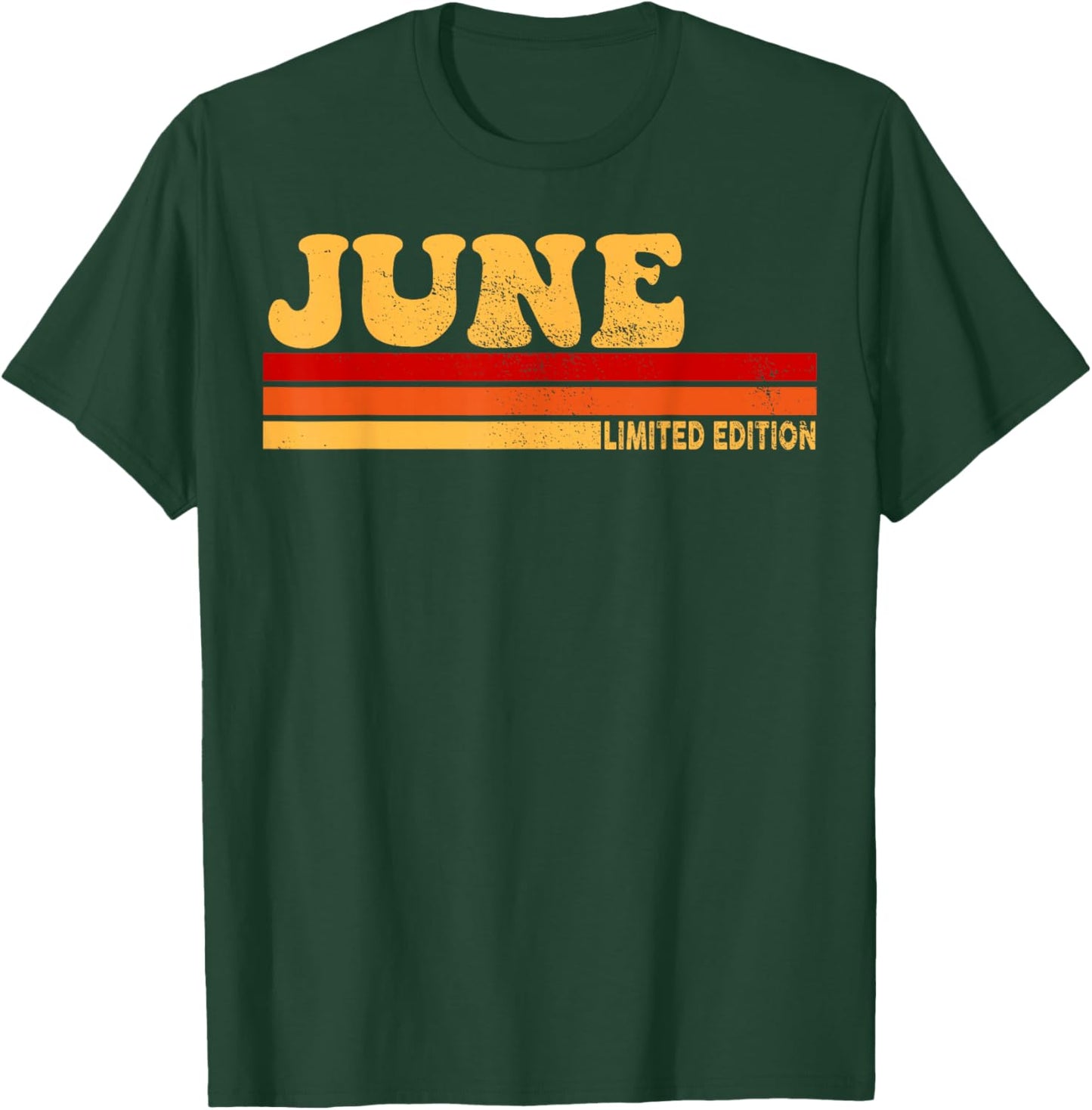 June Name Personalized Cute Idea Women Vintage June T-Shirt - T-Shirt | Forest