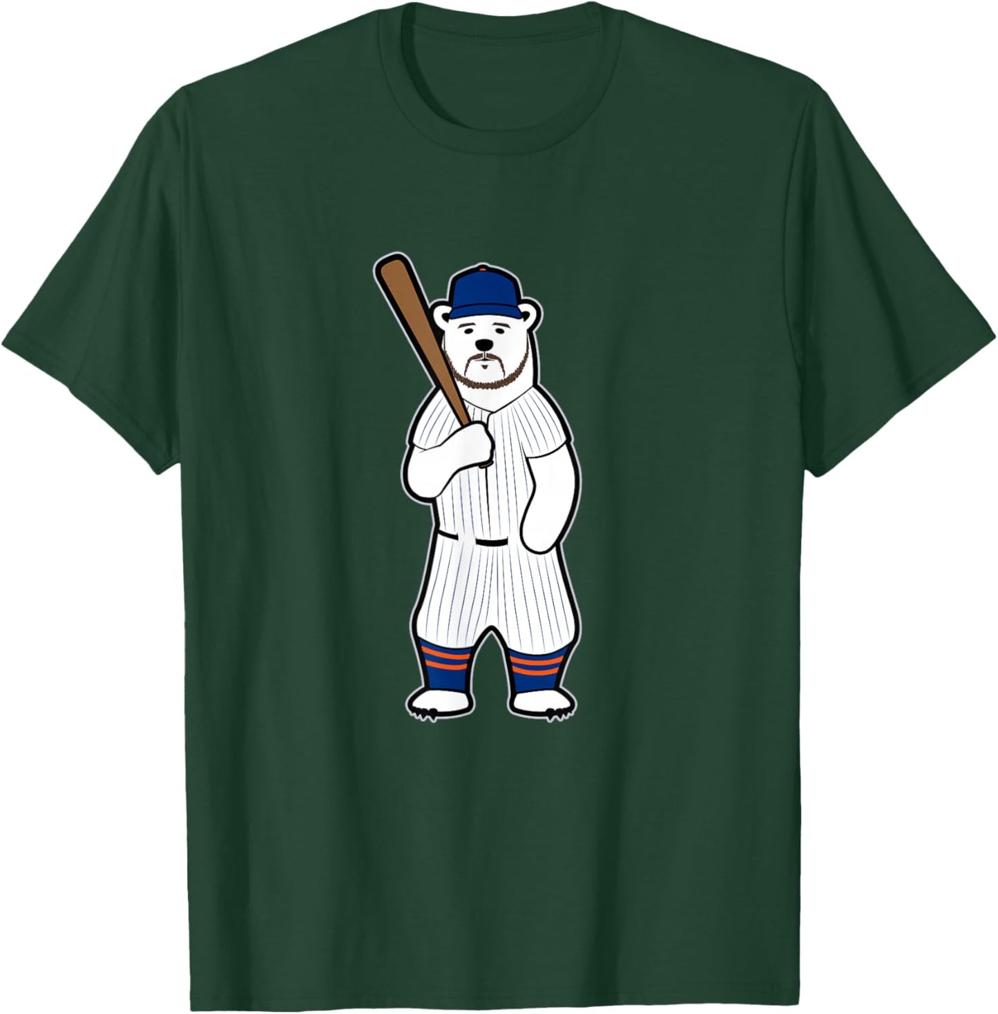 Baseball Polar Bear Pete T-Shirt - T-Shirt | Forest