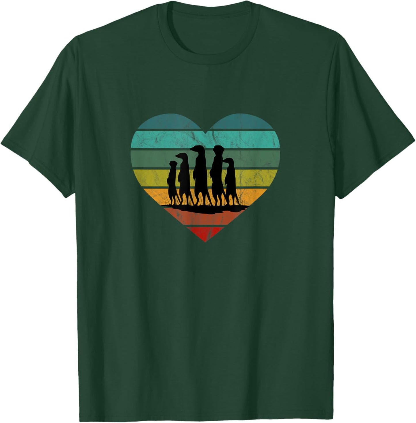 Ich Liebe Erdmännchen Afrika Herz Wildnis Safari Südafrika T-Shirt - T-Shirt | Forest