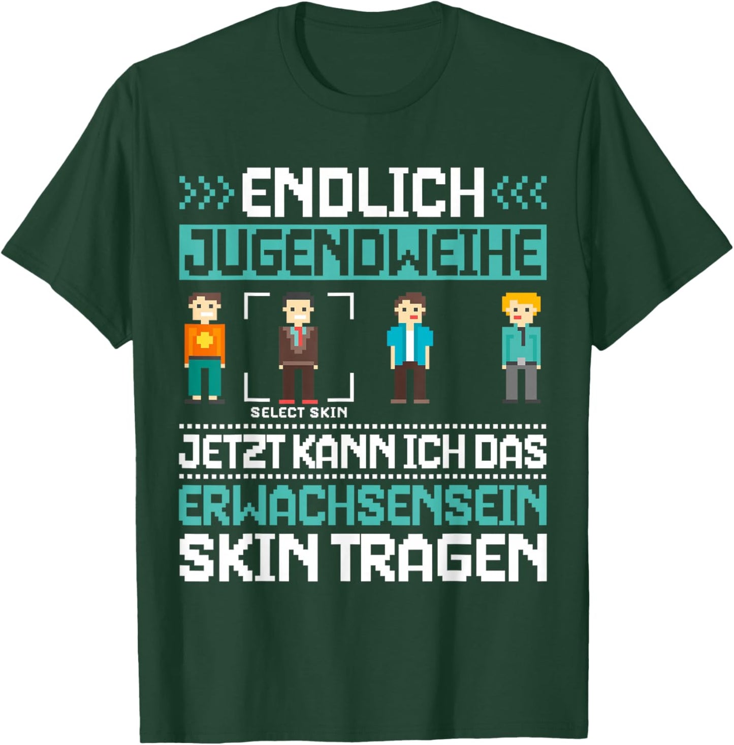 Endlich Jugendweihe Erwachsenwerden T-Shirt - T-Shirt | Forest