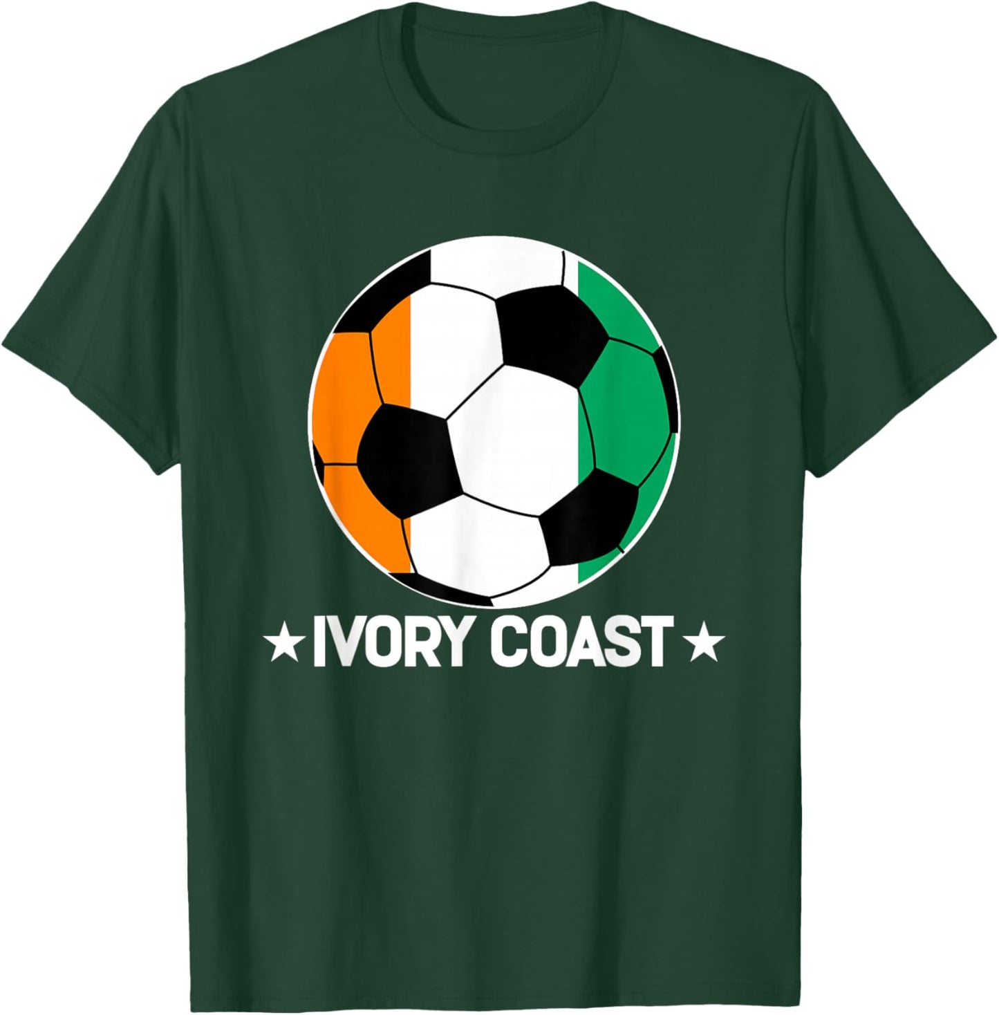 Ivory Coast Soccer Team Ivory Coast Flag Jersey Football T-Shirt - T-Shirt | Forest