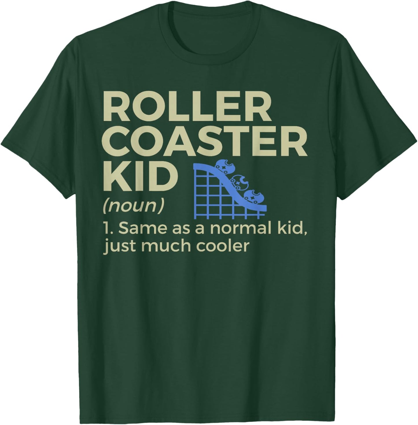 Funny Roller Coaster Kid Definition T-Shirt - T-Shirt | Forest
