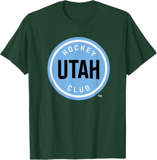 Utah Hockey Club Icon Dark Heather Officially Licensed T-Shirt - T-Shirt | Forest