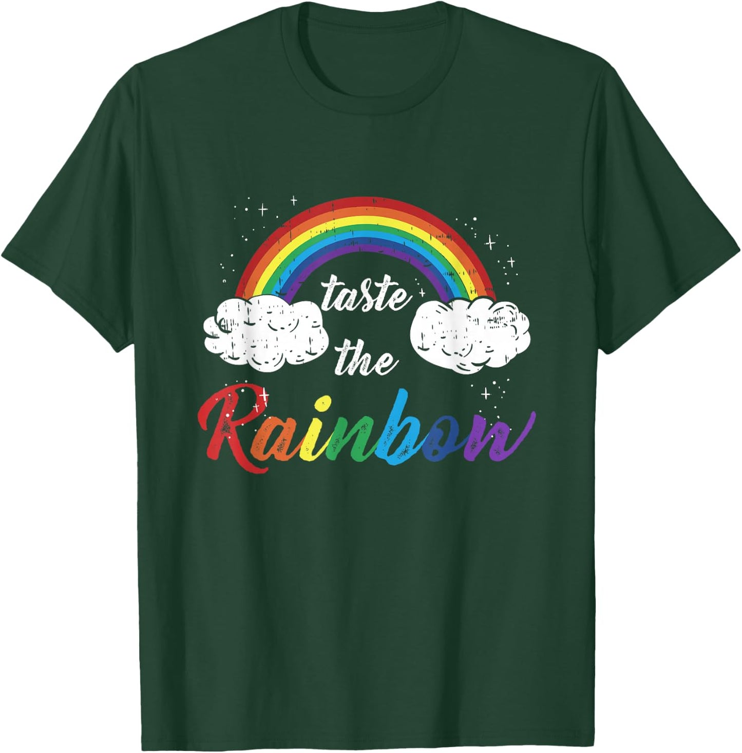 Taste The Rainbow Gay Lesbian Pride Trans Sexuality T-Shirt - T-Shirt | Forest
