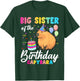 Big Sister Of The Birthday Capybara Girl Bday Party Family T-Shirt - T-Shirt | Forest