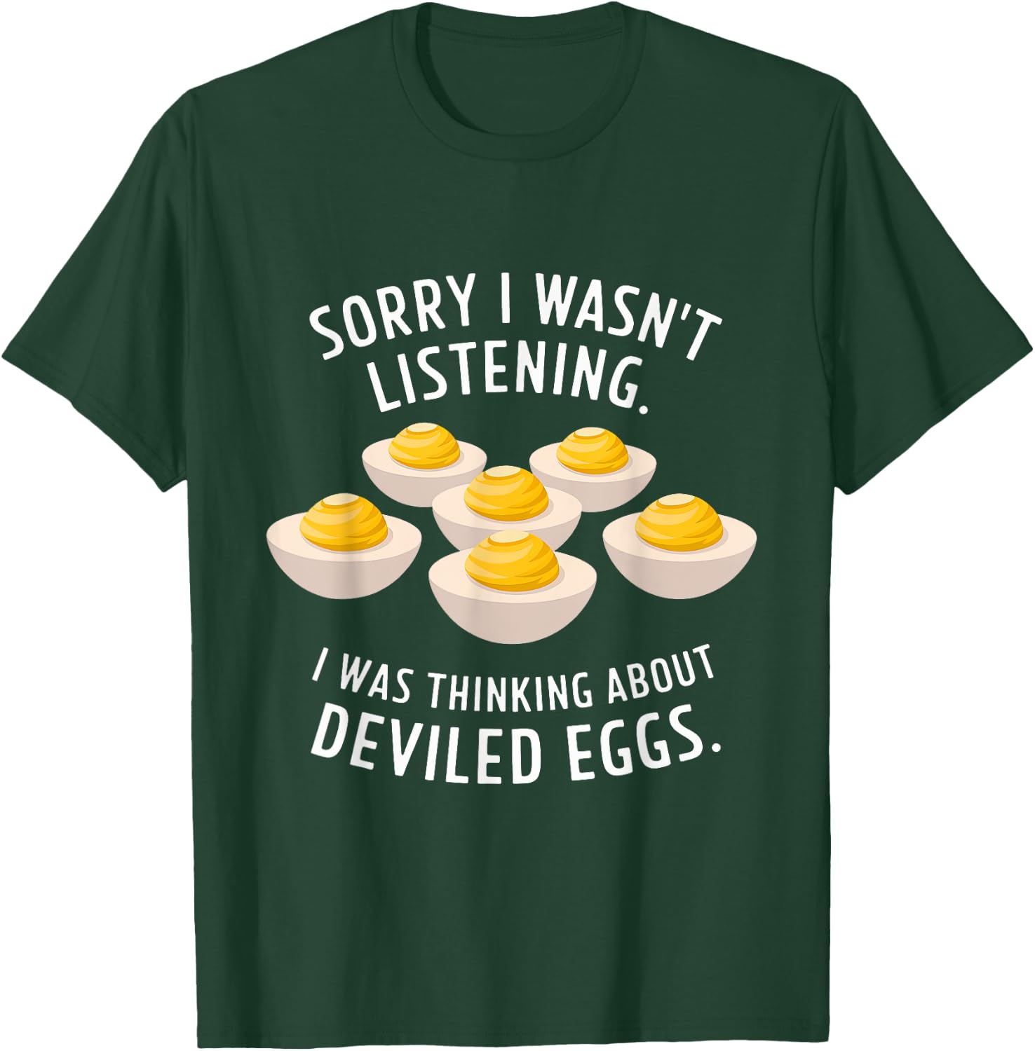 Deviled Egg Omelet Funny Food Lover Foodie Women Men T-Shirt - T-Shirt | Forest