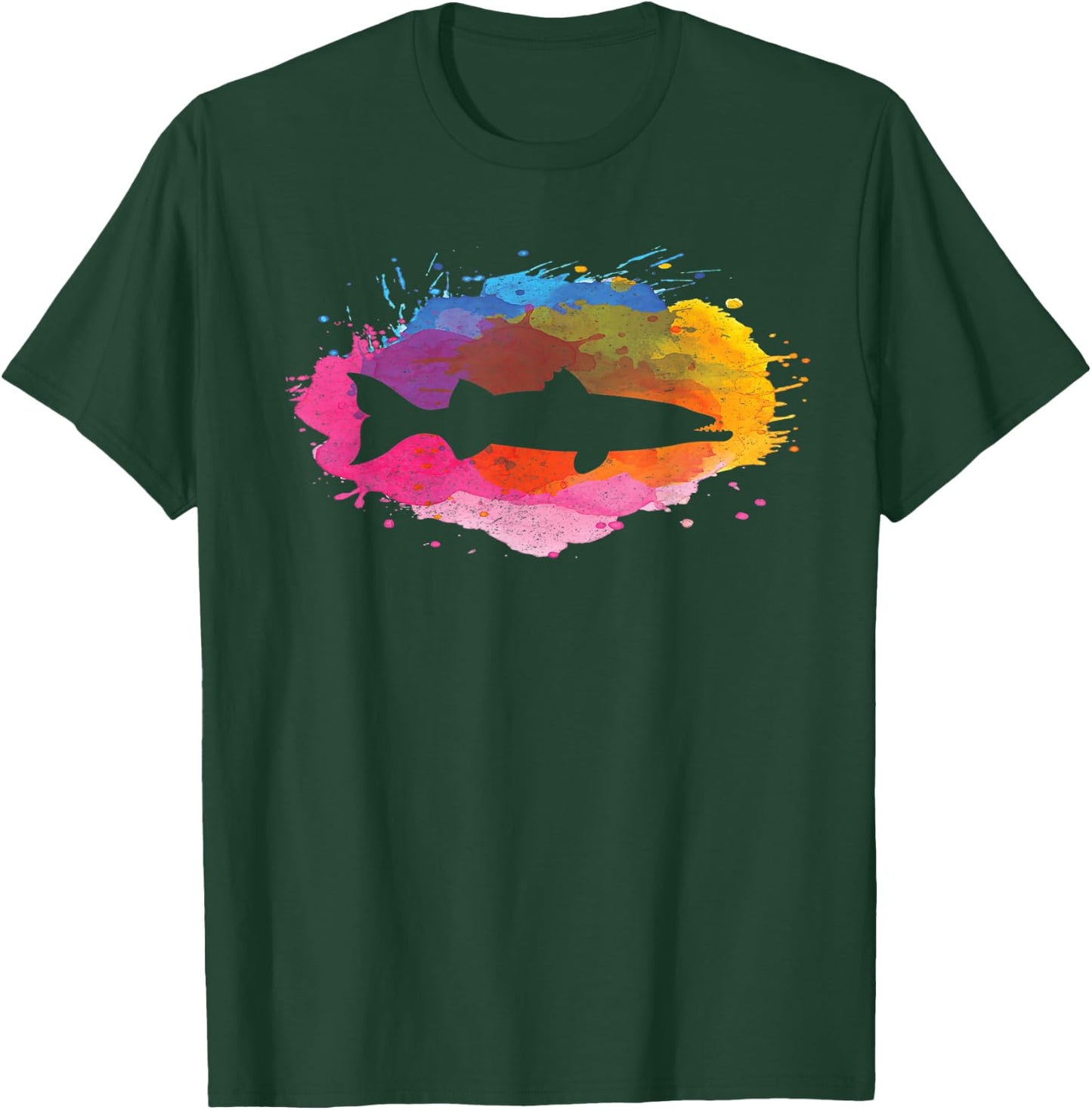 Barracuda Fishing Retro Vintage 80s Style Gift T-Shirt - T-Shirt | Forest