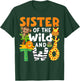 Sister Of The Wild and Two 2 Zoo Theme Party Safari Jungle T-Shirt - T-Shirt | Forest