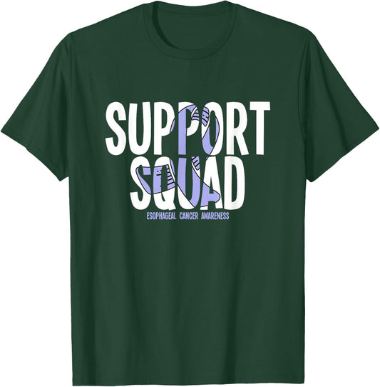 Support Squad Esophageal Cancer Awareness T-Shirt - T-Shirt | Forest
