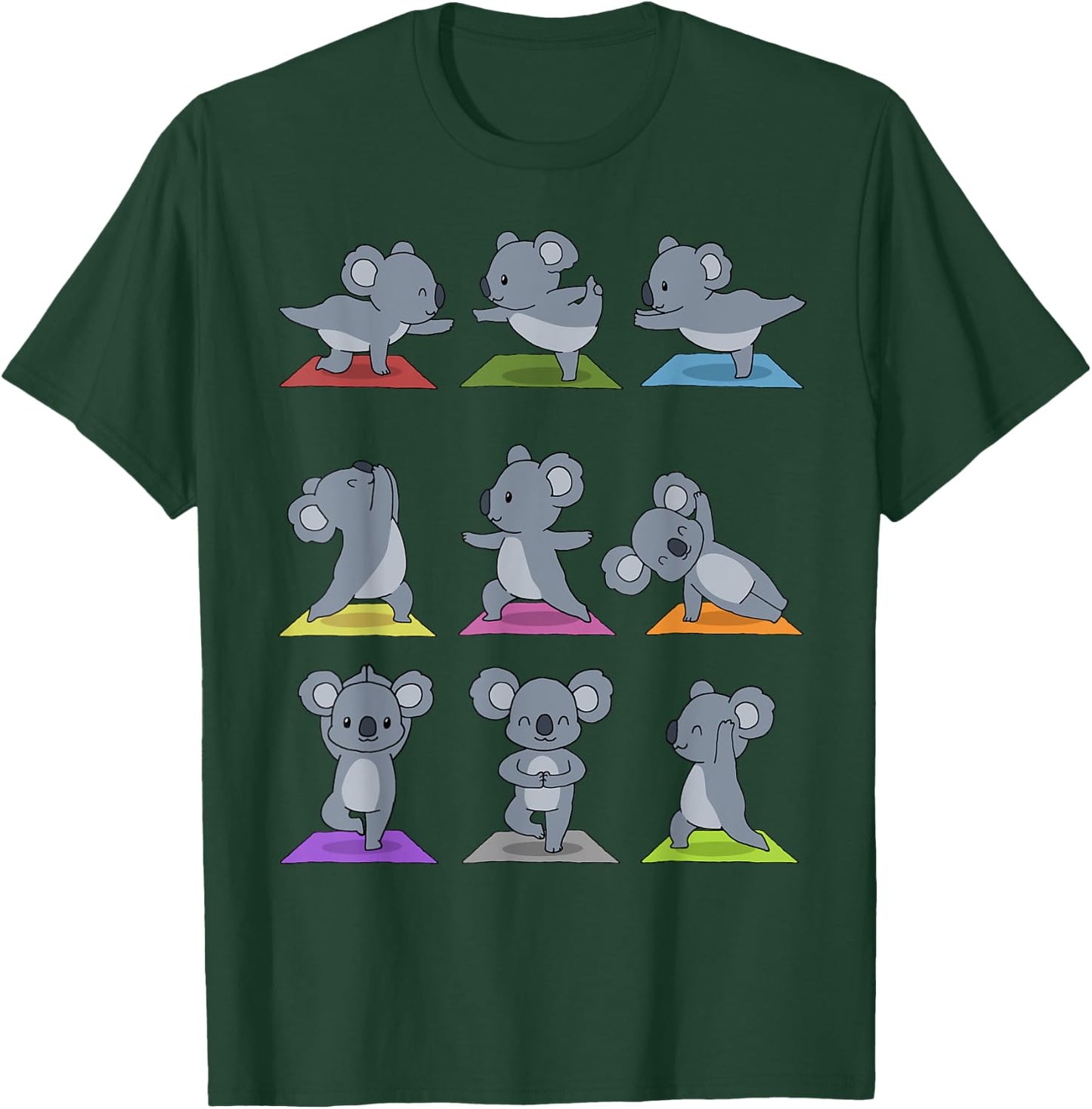 Koala Yoga Funny Koalas In Yoga Poses Sports T-Shirt - T-Shirt | Forest