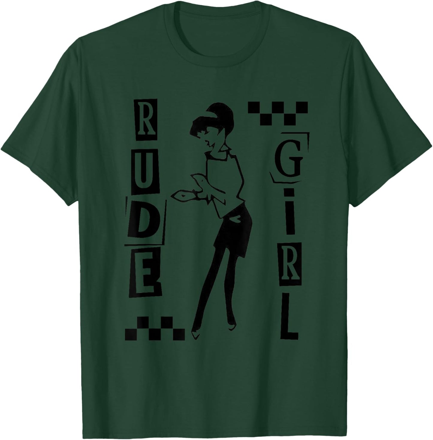 2 Tone Ska Rude Girl T-Shirt - T-Shirt | Forest