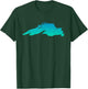 Lake Superior Blue Green Water Ombre T-Shirt - T-Shirt | Forest