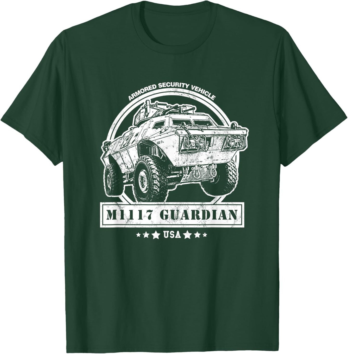 M1117 Guardian Armored Security Vehicle (ASV) T-Shirt - T-Shirt | Forest
