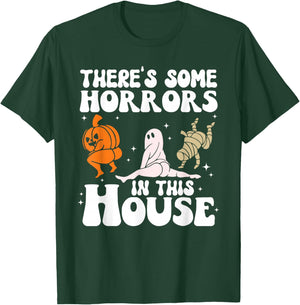 Pumpkin There's Some Horrors In This House Halloween Costume T-Shirt - T-Shirt | Forest
