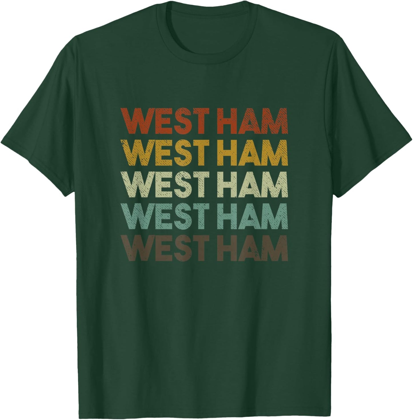 Retro West Ham London T-Shirt - T-Shirt | Forest