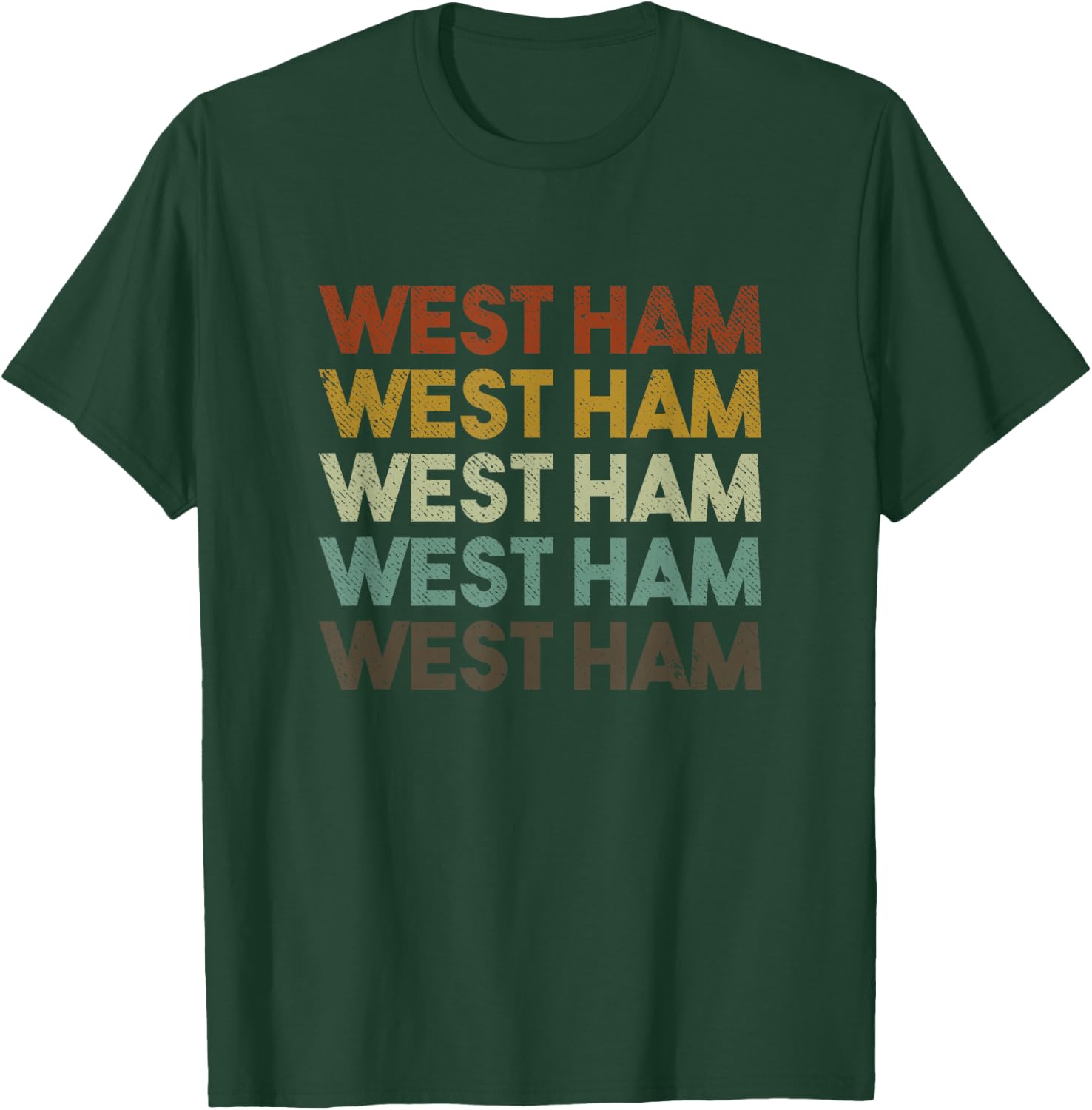 Retro West Ham London T-Shirt - T-Shirt | Forest