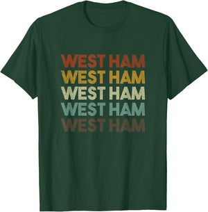 Retro West Ham London T-Shirt - T-Shirt | Forest