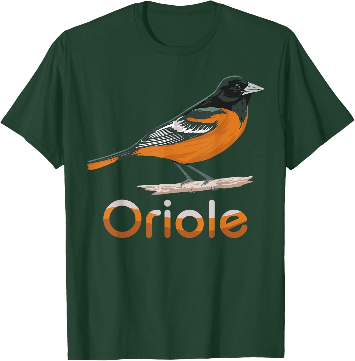 Vintage Distressed Look Oriole Bird Vintage Design T-Shirt - T-Shirt | Forest