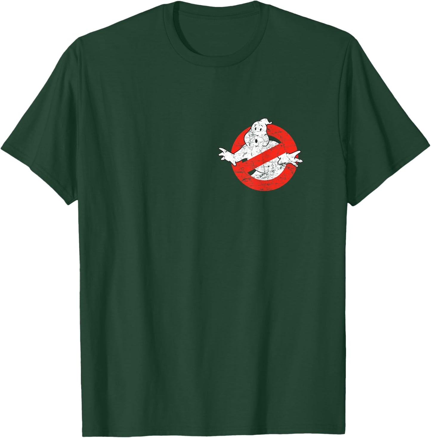 Ghostbusters Front and Back I Ain't Afraid Distressed Movie T-Shirt - T-Shirt | Forest