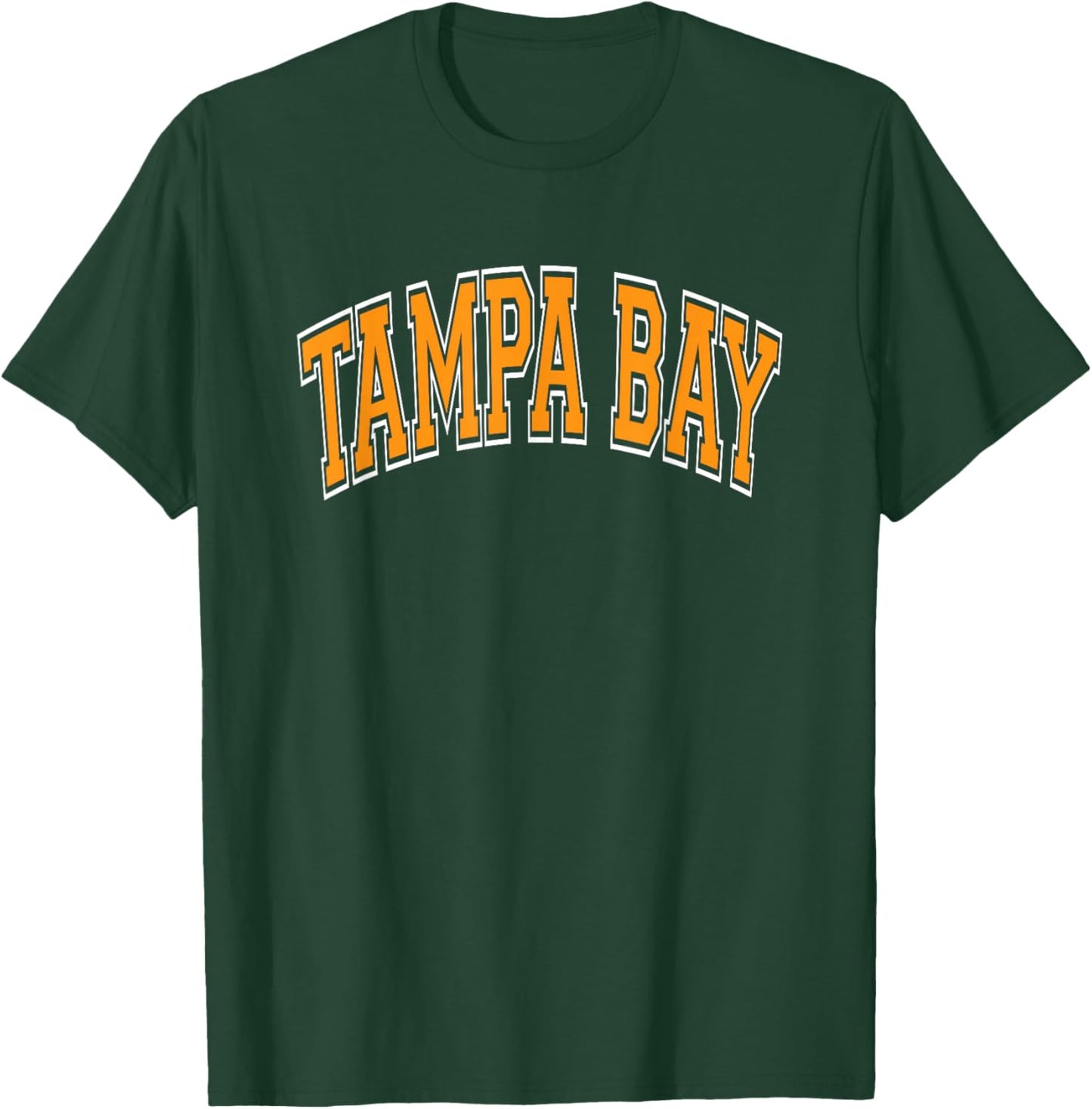 Tampa Bay Arched Orange Text T-Shirt - T-Shirt | Forest