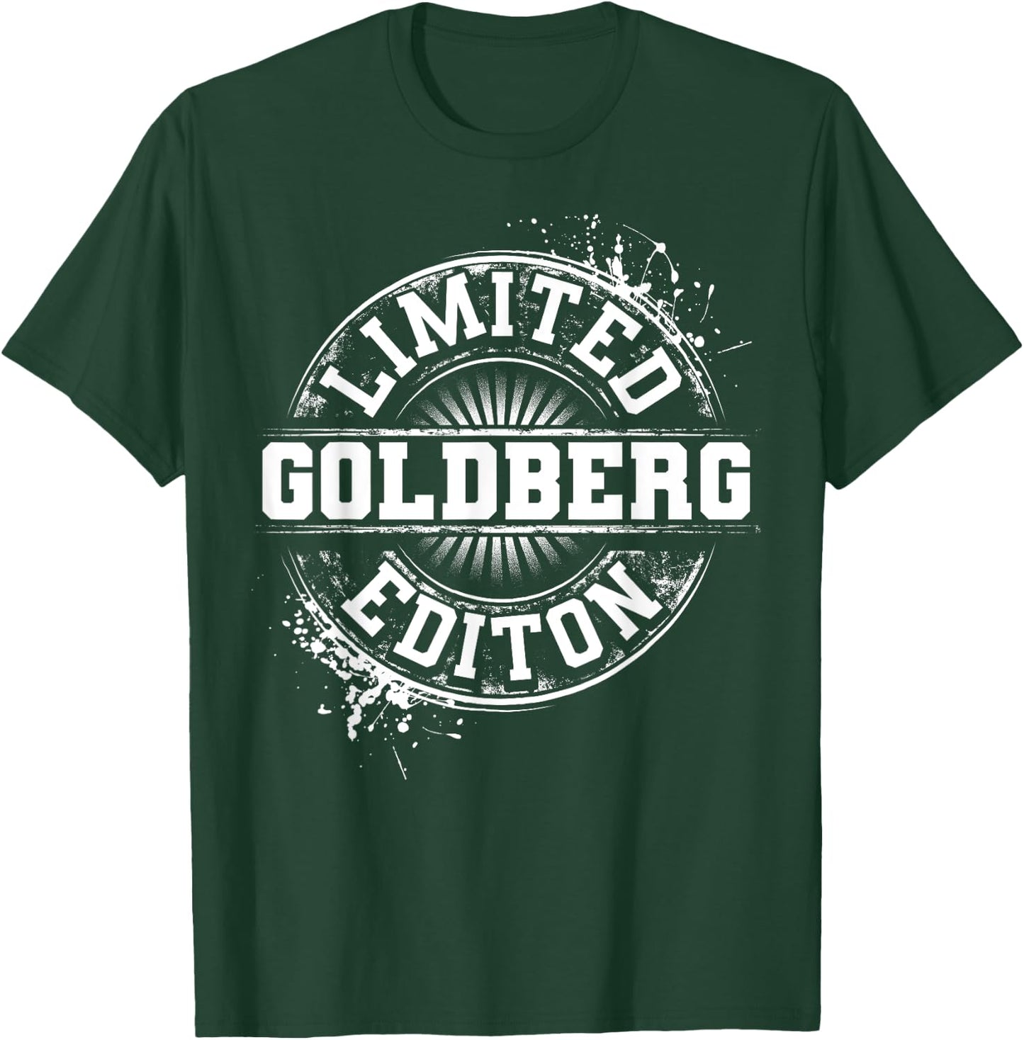 GOLDBERG Funny Surname Family Tree Birthday Reunion Gift T-Shirt - T-Shirt | Forest
