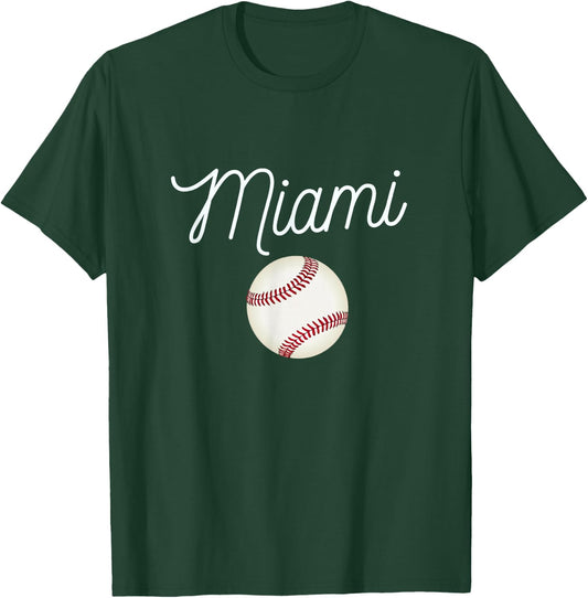 Cool Giant Marlin Ball for Miami Hometown Baseball Fans T-Shirt - T-Shirt | Forest