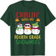 Chillin With My Fourth Grade Snowmies Christmas Teacher 4th T-Shirt - T-Shirt | Forest