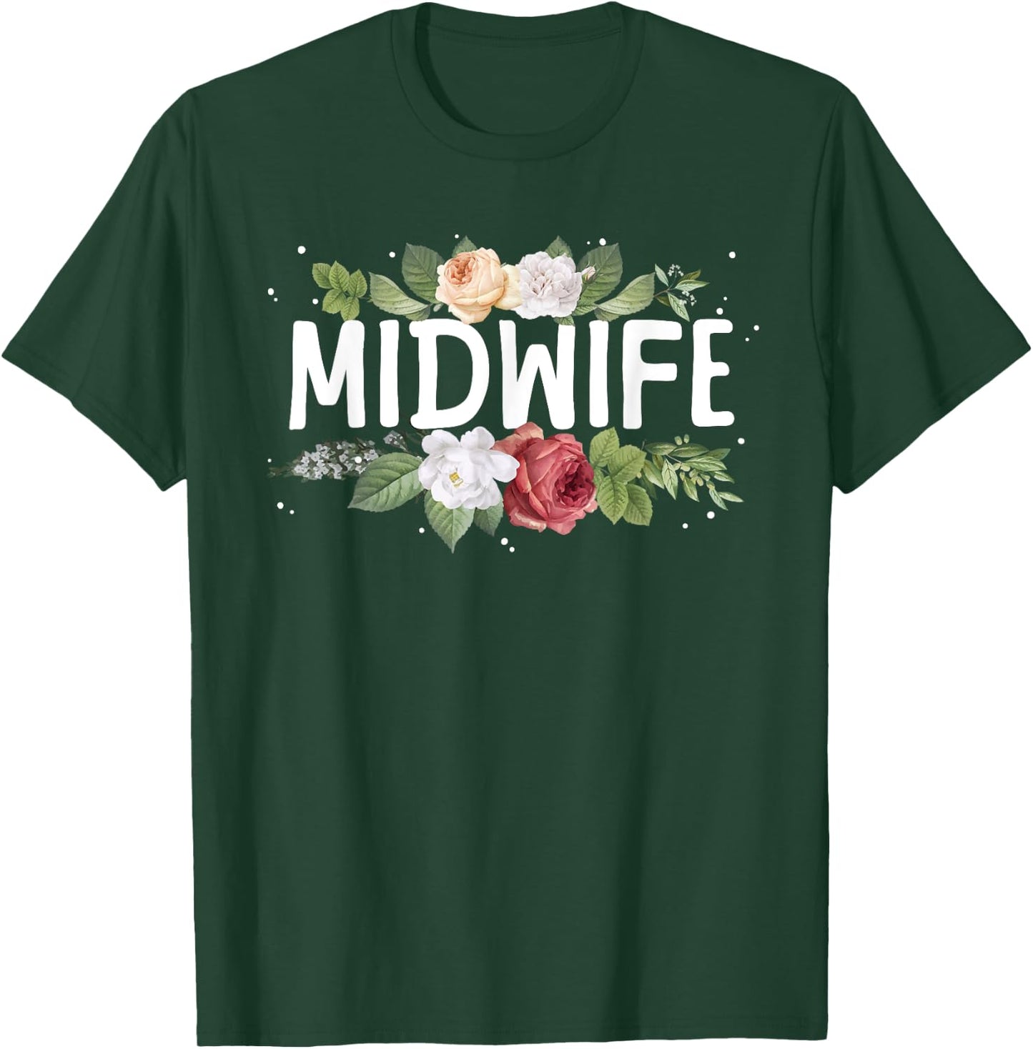Midwife Art Midwifery Labor And Delivery Midwife T-Shirt - T-Shirt | Forest
