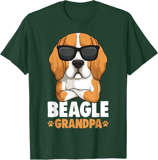 Beagle Grandpa Dog T-Shirt - T-Shirt | Forest