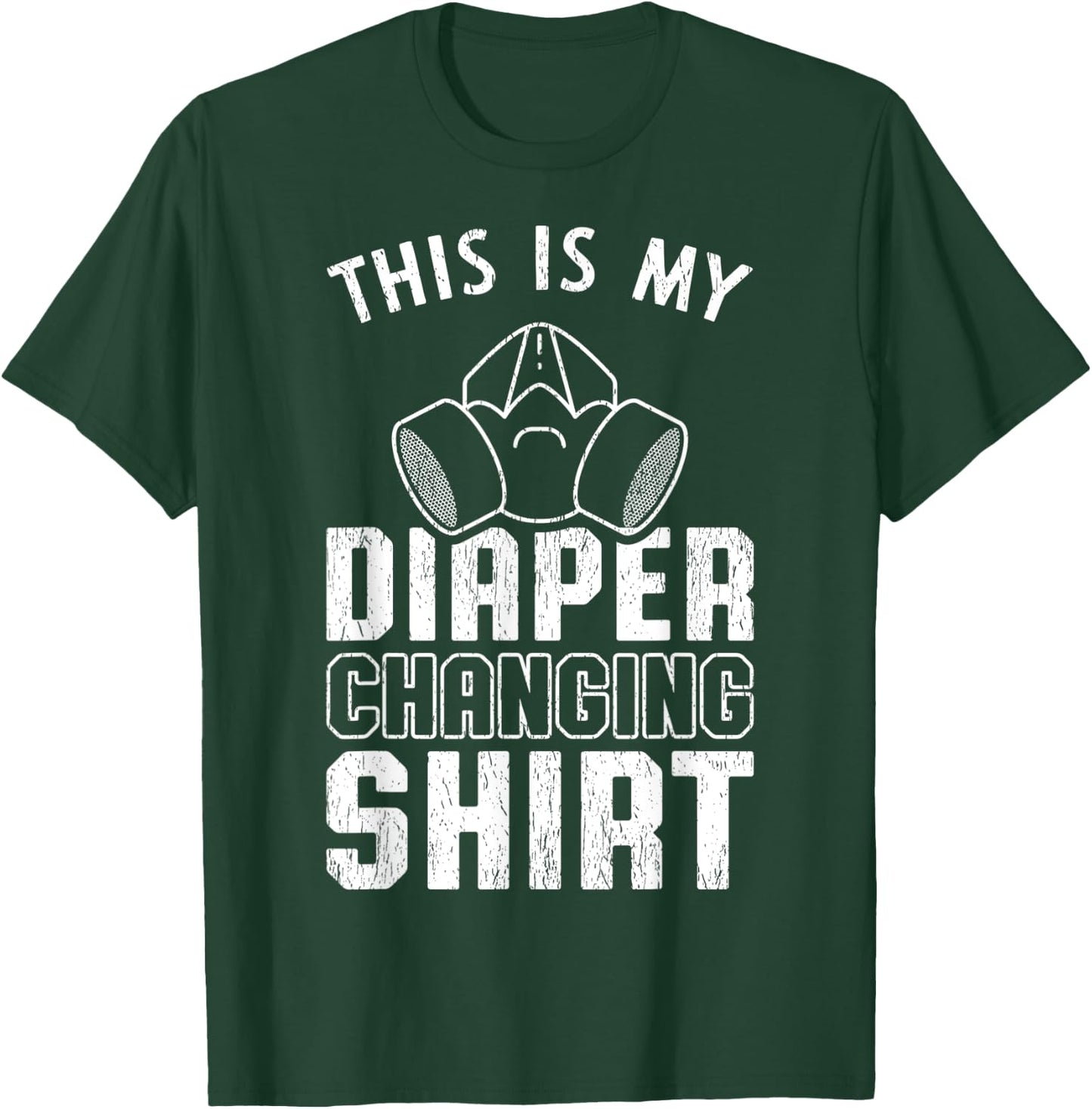 First Time Father Mask Funny Expecting Dad Gift From Wife T-Shirt - T-Shirt | Forest