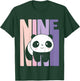9 Year Old Cute Panda Birthday Girl 9th B-day T-Shirt - T-Shirt | Forest