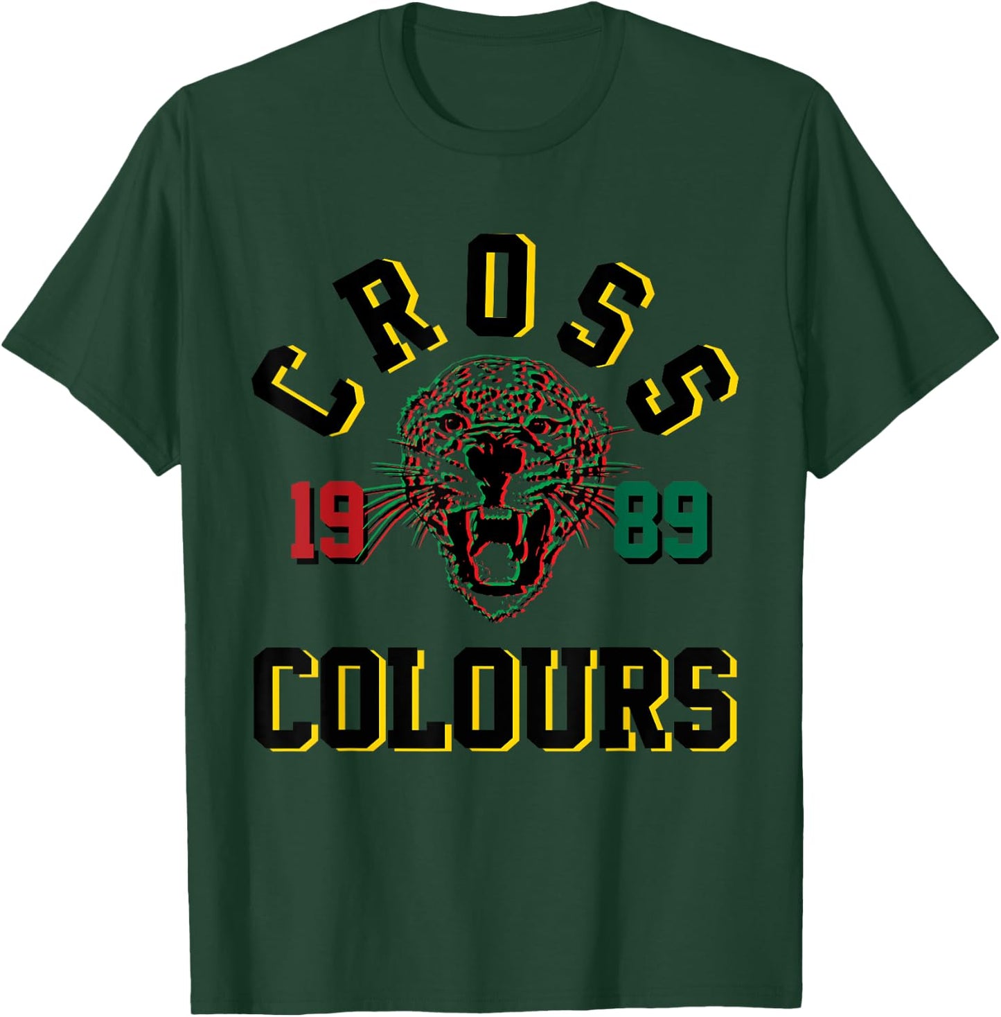 CXC 89 Cheetah | Retro Graphic 1990's Urban Vintage T-Shirt - T-Shirt | Forest