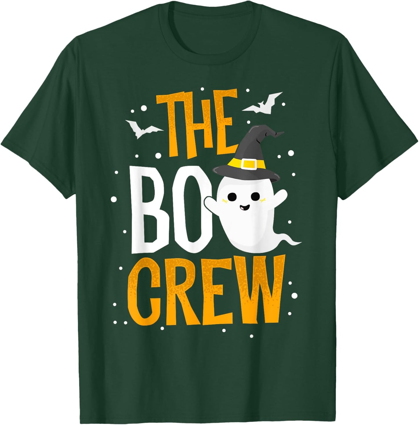 The Boo Crew Halloween Ghost Trick Treat Outfit Squad Team T-Shirt - T-Shirt | Forest