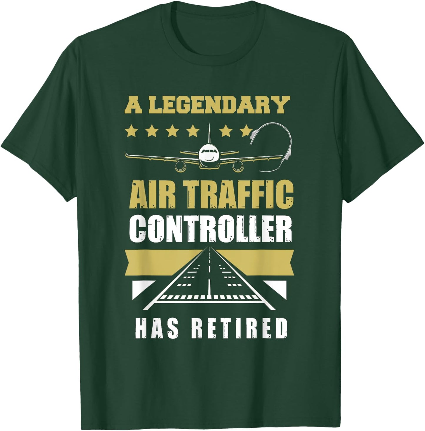Retired Air Traffic Controller Shirt Retirement Gift T-Shirt - T-Shirt | Forest