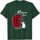 Mama Bear Christmas Pajama Woman Red Plaid T-Shirt - T-Shirt | Forest