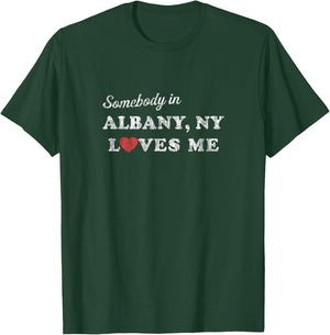 Albany New York NY Retro 70's Gift of Love T-Shirt - T-Shirt | Forest