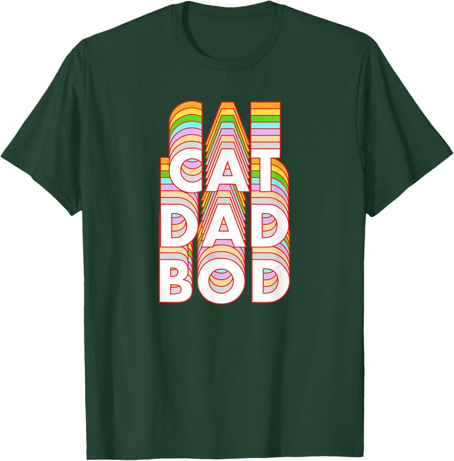 Funny Cat Dad Bod Pet Owner Fitness Gym Gift Women T-Shirt - T-Shirt | Forest