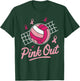 Volleyball Pink Out Breast Cancer Awareness Pink Ribbon T-Shirt - T-Shirt | Forest