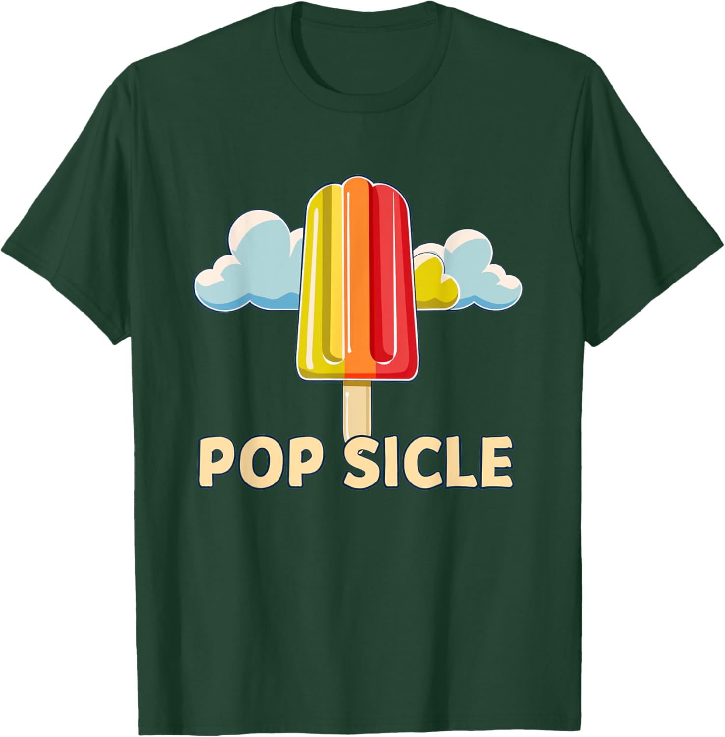 Funny rainbow Popsicle Outfit for Ice Cream Lovers Men Women Kids T-Shirt - T-Shirt | Forest