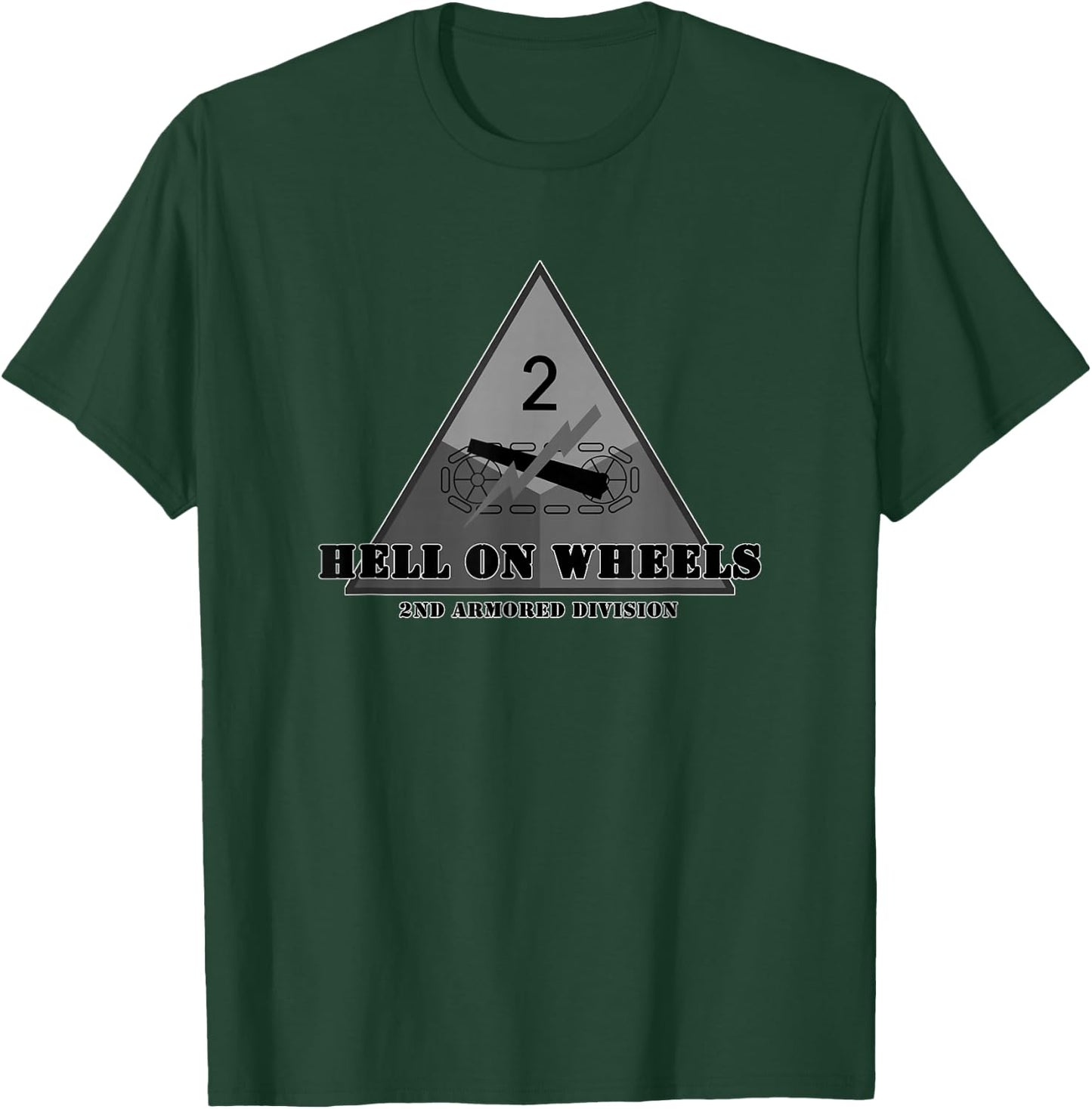 2nd Armored Division Emblem with Motto Army Veteran Gift T-Shirt - T-Shirt | Forest